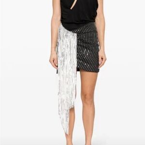 ROTATE BIRGER CHRISTENSEN
sequin-embellished cotton miniskirt US 4